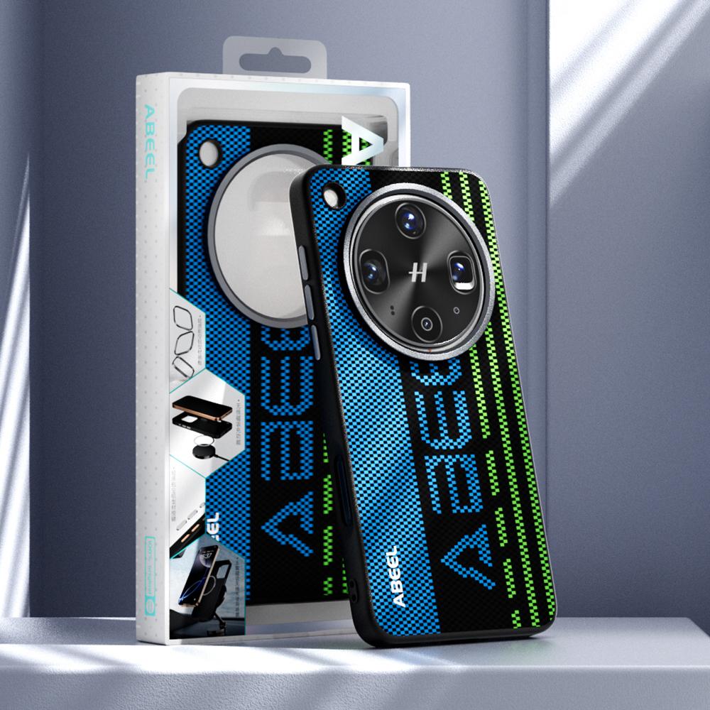 ABEEL For Oppo Find X8s 5G Case Compatible with MagSafe Printed PC TPU Aluminum Alloy Leather Phone Cover