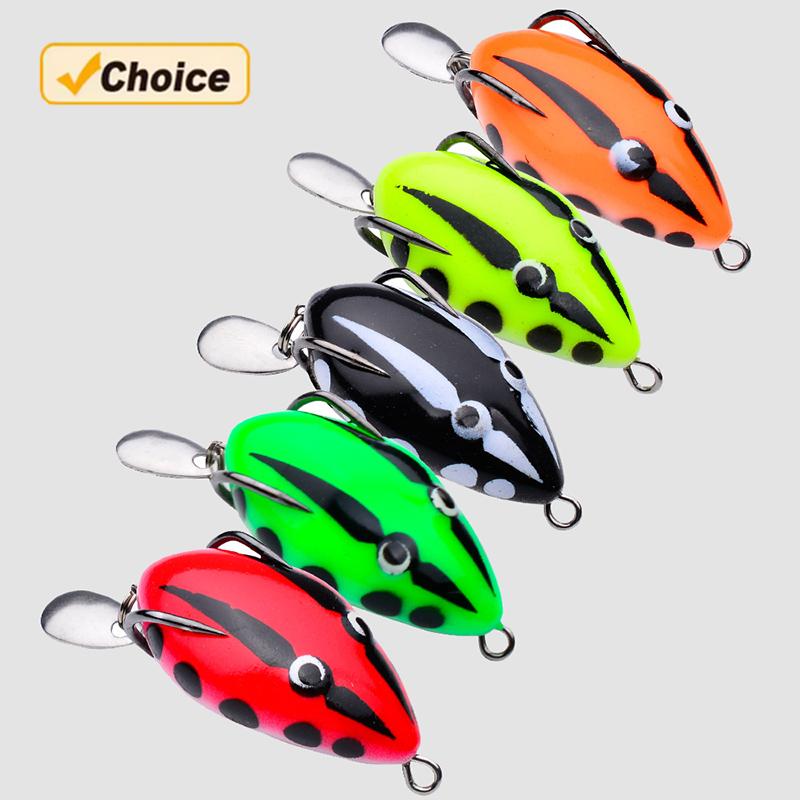 Topwater Frog Lures Lifelike Silicone Bass Bait Kit Floating Frog Lures for Fishing Pike Snakehead Salmon Trout & Catfish