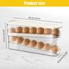 Auto Rolling Fridge Egg Container Space Saving Eggs Dispenser for Refrigerator Storager Automatic Scrolling Egg Rack Holder for Kitchen