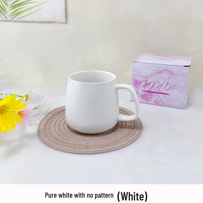 Ceramic Mug Gift Set: Souvenir Mug with Handle and Lid, High-End Luxury Feel, Customizable