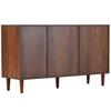 Storage Cabinet Wood Grain Smooth Edge High Stability Sturdy Construction Simple Installation Item Storage