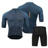 Men Women Cycling Jersey Shorts Set Breathable Bike Wear Road Running