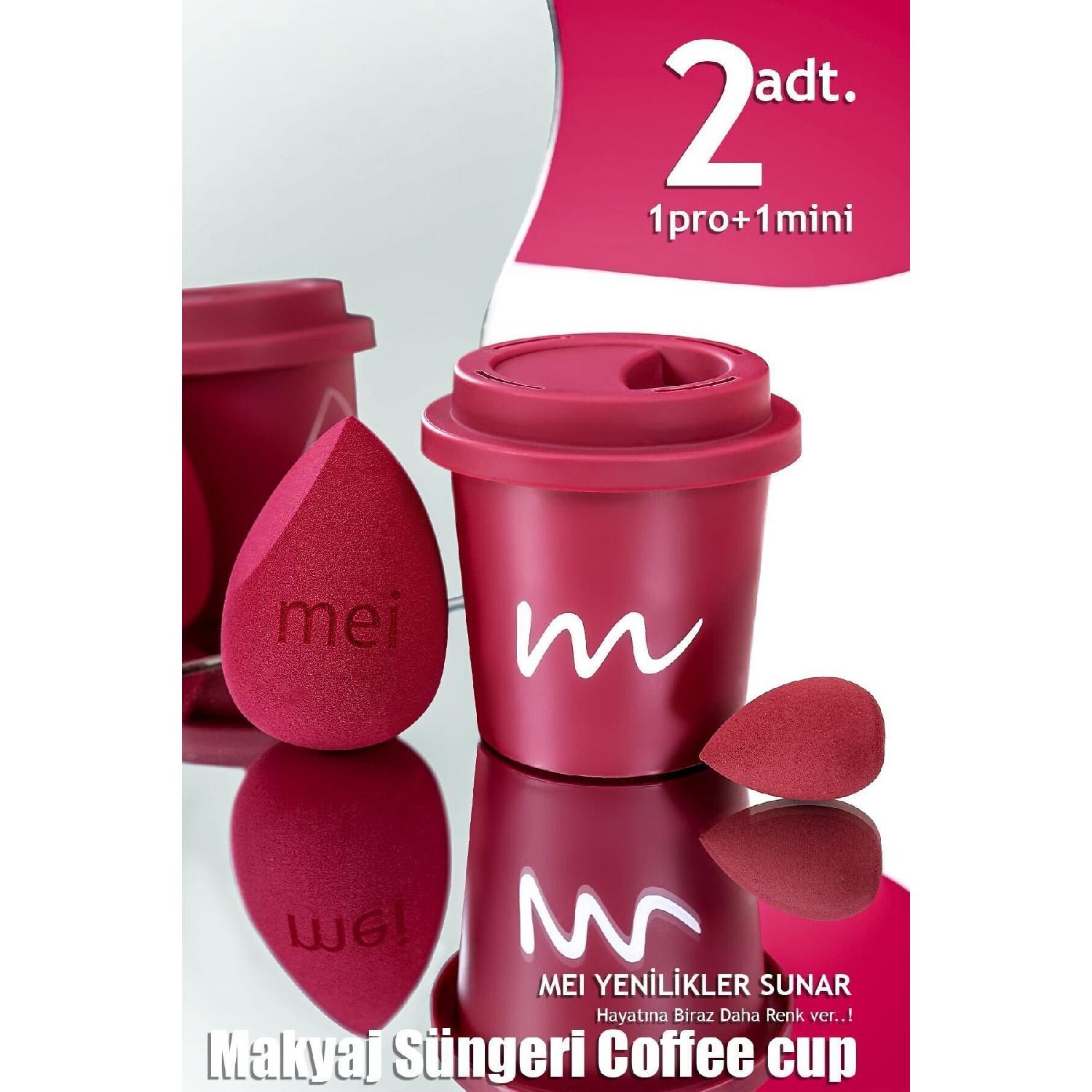 

Makeup Sponge Non-absorbing Foundation Sponge Coffee Cup Hygienic Merlot Pro 1 Mini