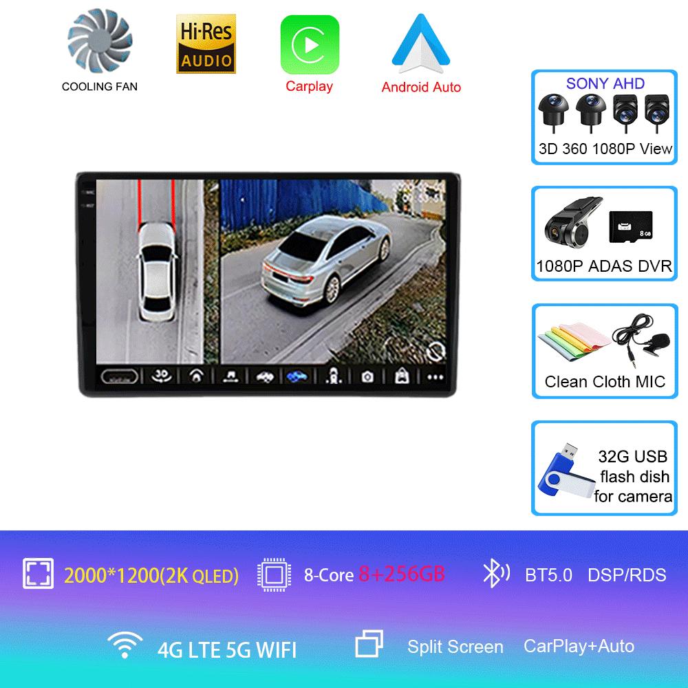 Android 14 Car Radio Wireless Carplay Android Auto For Wuling Hongguang 2025 Multimedia GPS Player Head Unit No 2 Din 2din Dvd