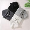 Spring and Autumn Cardigan Sweater Men's Hooded Zipper Sports Heavy Gray Jacket Men