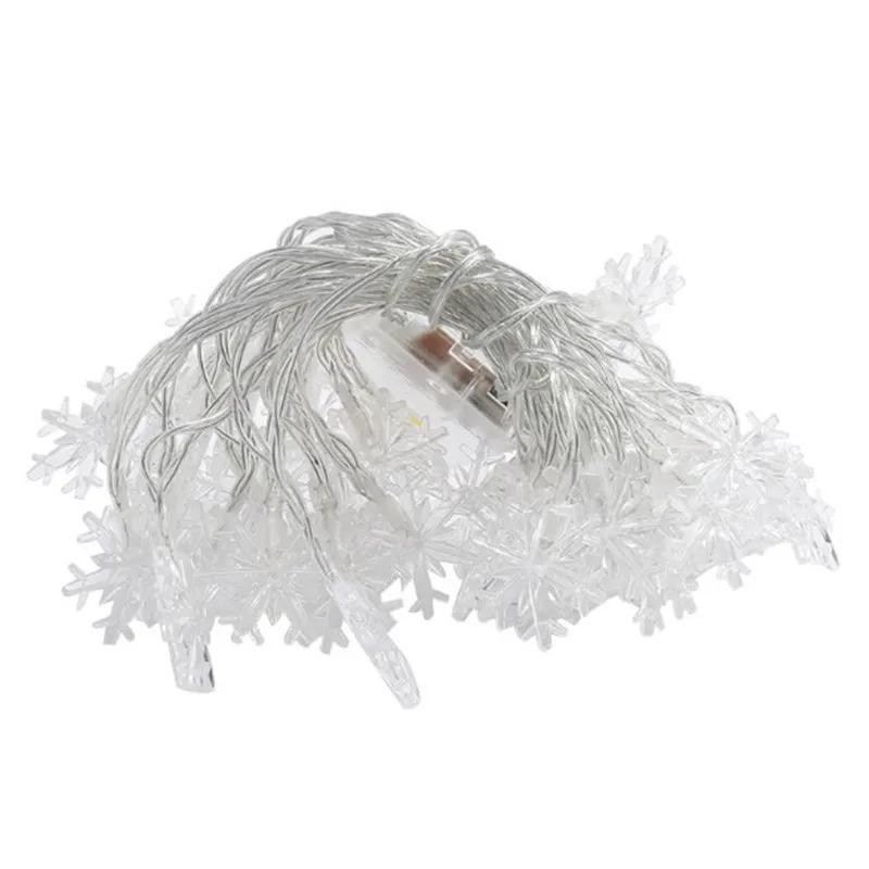 Snowflake LED String Fairy Light Garland Home Christmas Lights Wedding Decor Christmas Decor for Home Navidad Party Decoration