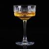 260ml Anaglyph Carved Goblet Martini Glass Champagne Cocktail Cup Bar Tools Set
