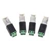2PIN Terminal RJ45 To RS485 Converter Crystal Head To Terminal Adapter  DVR System