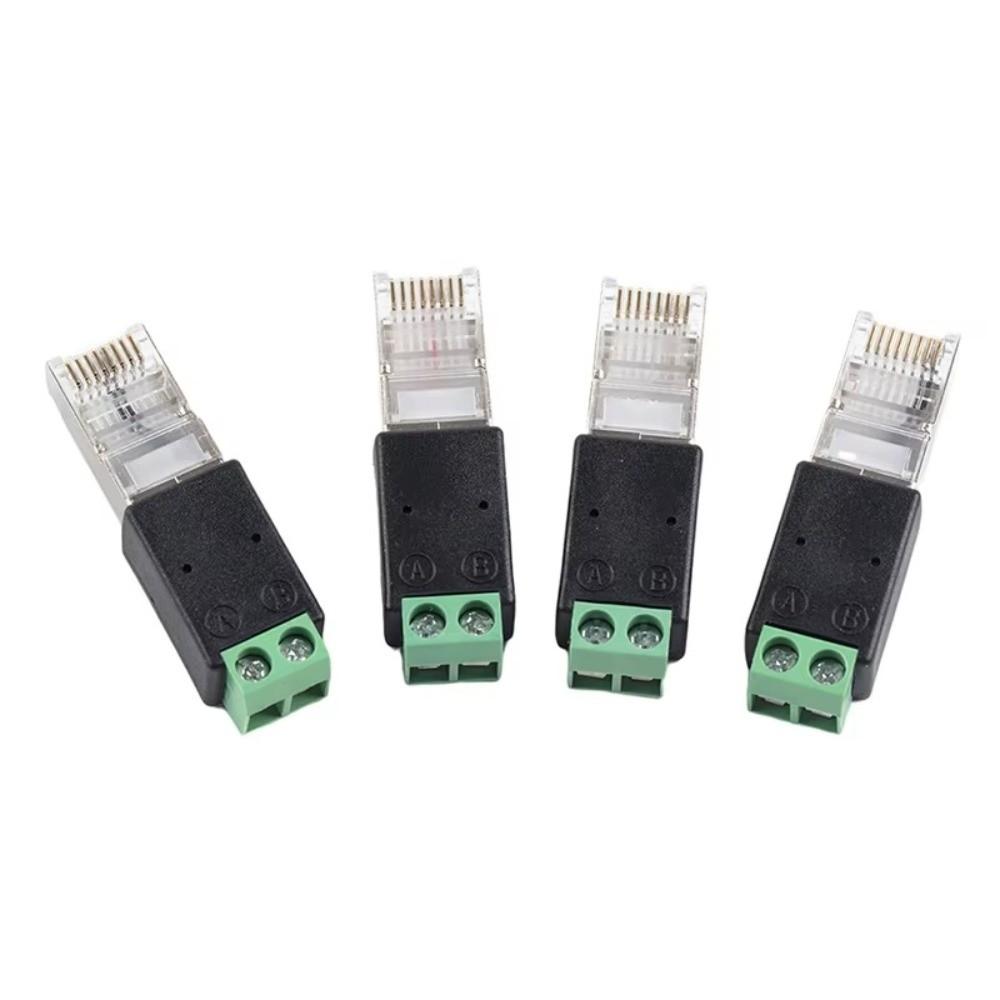 2PIN Terminal RJ45 To RS485 Converter Crystal Head To Terminal Adapter DVR System