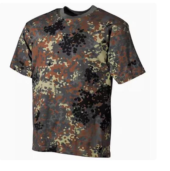 German Camouflage T shirt Summer Men Tops Flecktarn Desert Ksor 2 Jungle
