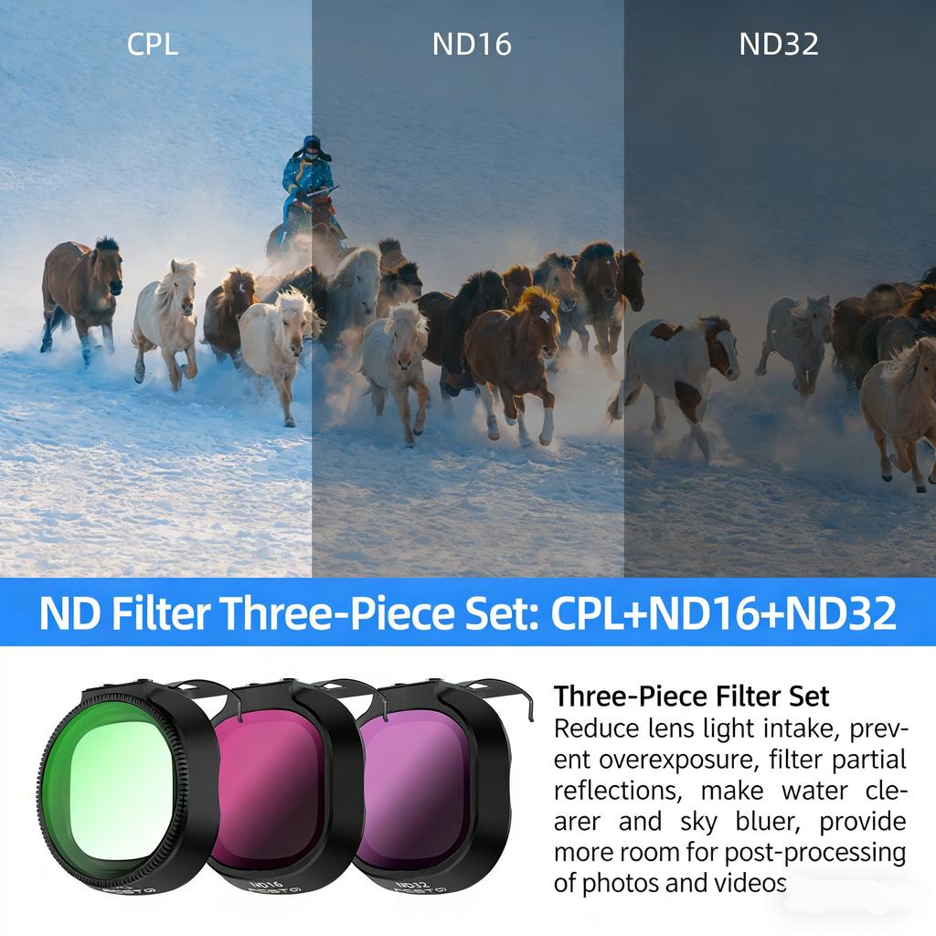Para DJI NEO 2 Kit de Filtros de Lente ND8 ND16 ND32 ND64 CPL UV Filtros ND Leve Filtro de Câmera Para Acessórios de Drone DJI NEO 2