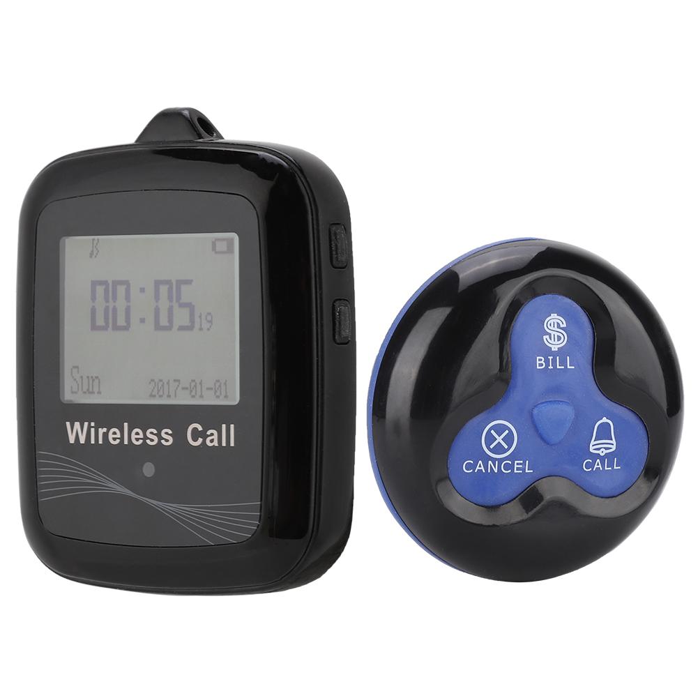 

Ресторанная пейджинговая система, черный мобильный приемник, 10 шт., черный, синий, силиконовый пейджер EU Plug