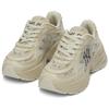 MLB New York Yankees Synthetic Leather Slip Resistant Abrasion Resistant Low Top Running Shoes Unisex Beige 3ARNSPL5N-50SAS