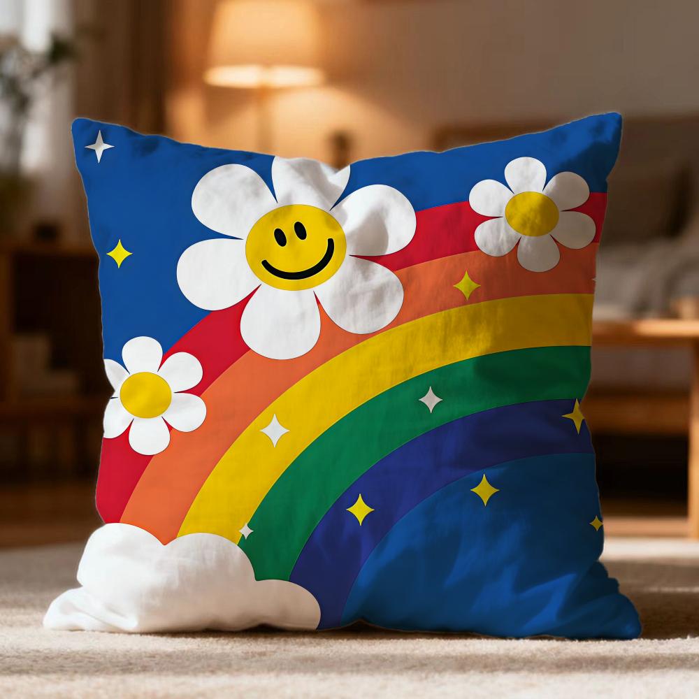 Fashion W-Wwiggle wiggleer Cushion Cover Soft Washable Pillow Case Multi-Scene for Couch Bed Travel Office Use
