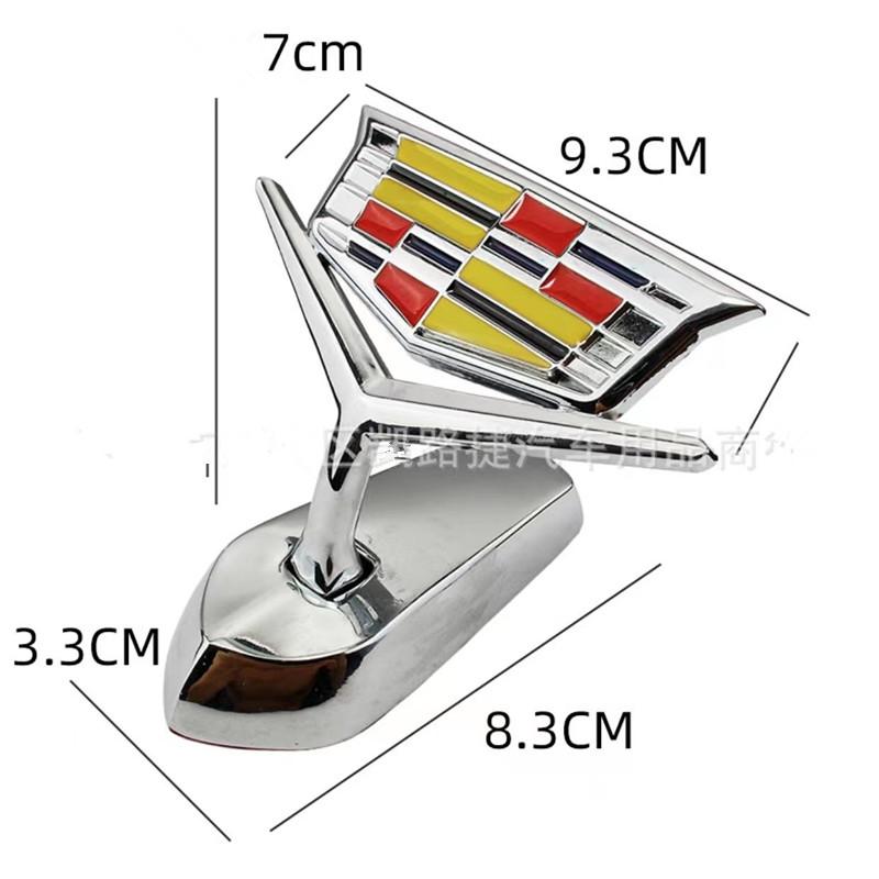 New Model Car Hood Badge Emblem Bonnet Sticker for Cadillac CTS CT5 ATSL XT4 XT5 SLS XTS XT6 CT6 Auto Modification Logo