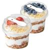 50Pcs Pudding Cups With Lids Plastic Boxes Ice-Cream Mousse Dessert Picnic Party Packing Dessert Cups With Spoon