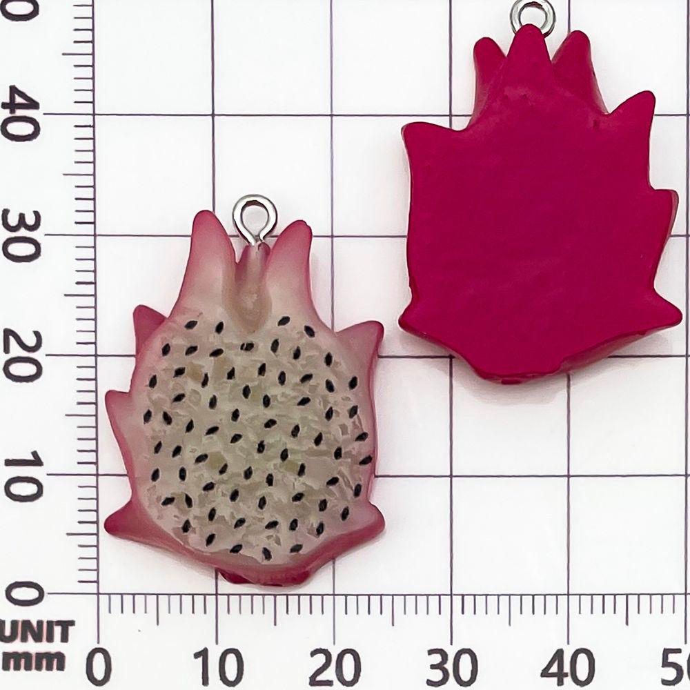15-Color Resin Cartoon Fruit Pendants: Watermelon & Apple Charms for DIY Jewelry