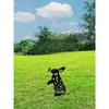 Black Metal Bunny Garden Decor Outdoor Ground Stakes