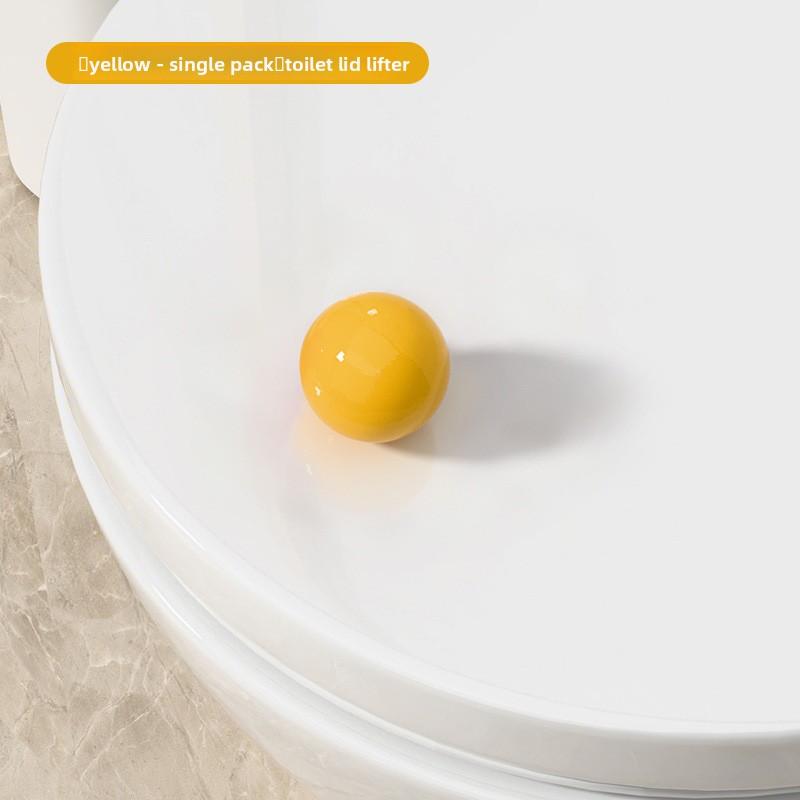 Small Ball Smiling Face Round Ball Household Toilet Seat Lid Opener, Anti-dirt Lid Opener, Toilet Seat Lift