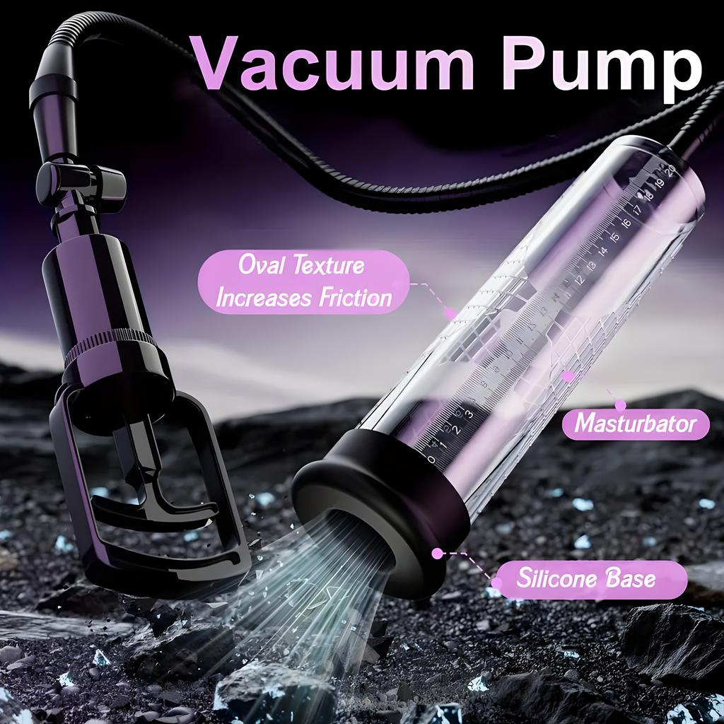 Male Pull-Rod Penis Pump Sex Toy  Penis Enlargement and Thickening Trainer Extender Vacuum Pump Male Masturbator Adult Sex Toys