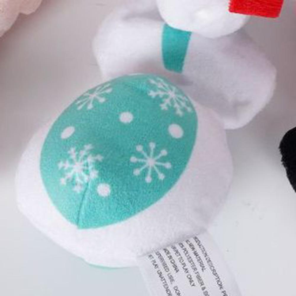 Cartoon Snowman Pet Dog Squeaky Sound Toy Cute Chew Bite Dog Toy Puppy