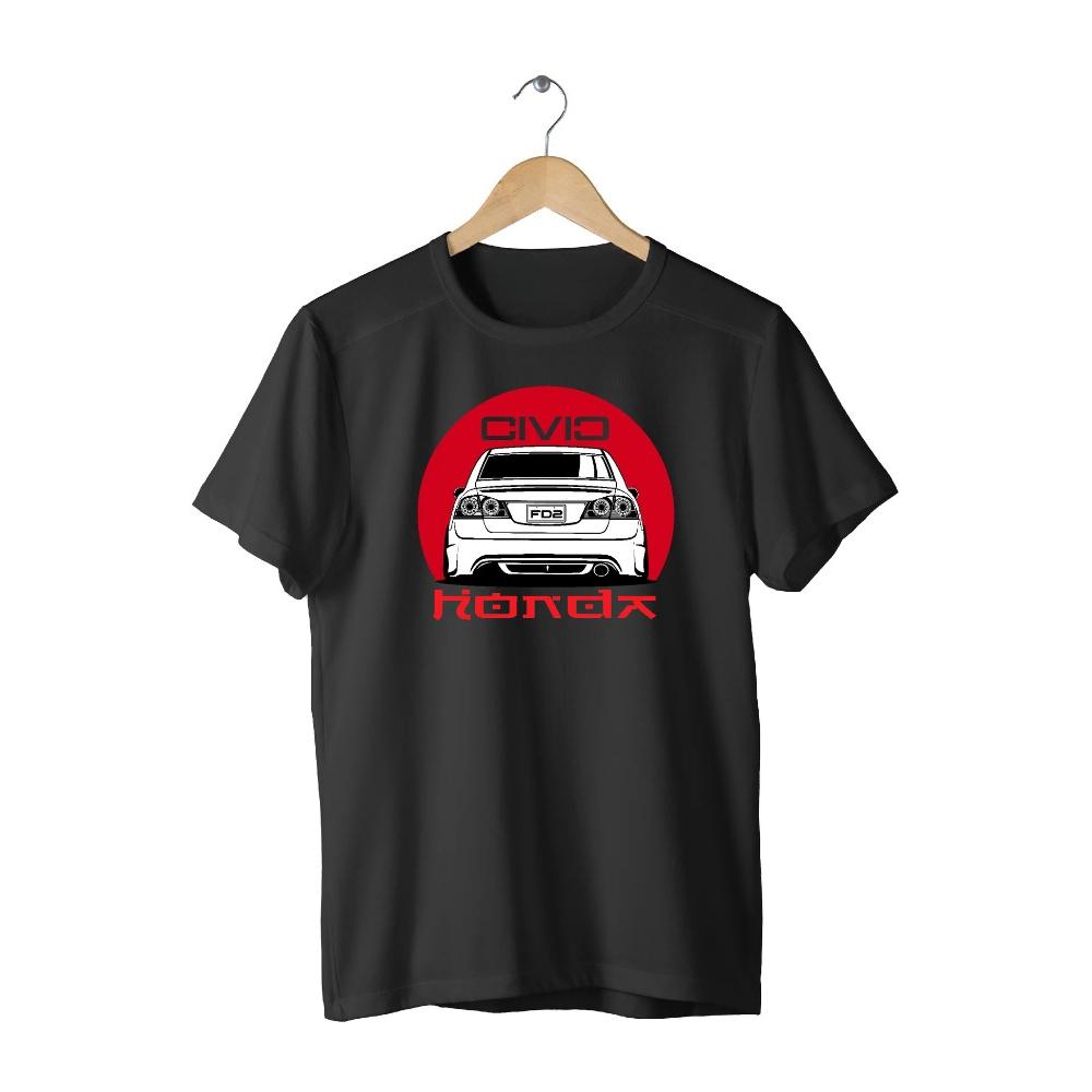 

Honda Mens and Womens Tshirt Honda Civic Type R Summer Motorcycle Retro Tee Racing Shortsleeved Spring Cycling Offroad Top 4XL