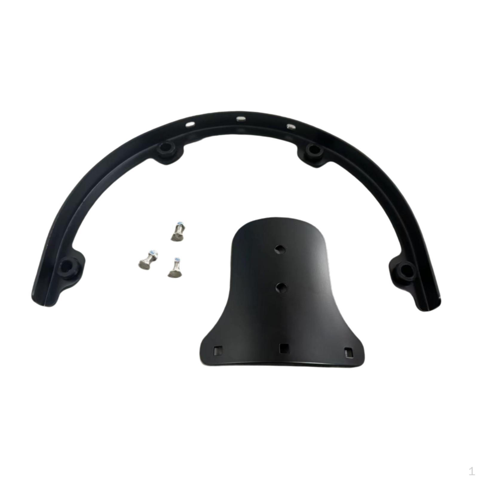 Drum Set Tom Holder with Reliable Mounting Bracket Black 12inch