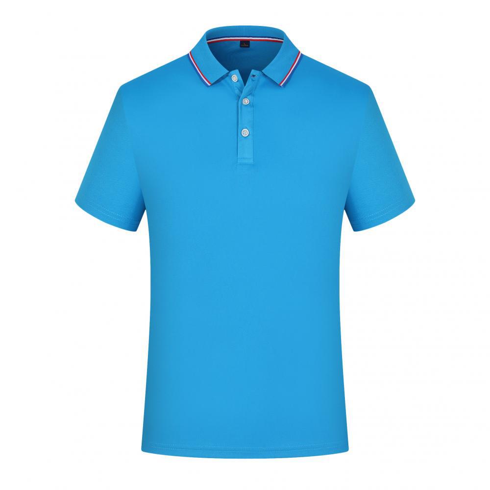 Custom Business Polo Shirt with Logo - Men s & Women s Short Sleeve Uniform Medium небесно-голубой