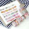 6 Rolls of Fresh Flower Bronzing and Paper Small Dream Diy Hand Account Sticker Border Decorative Tape