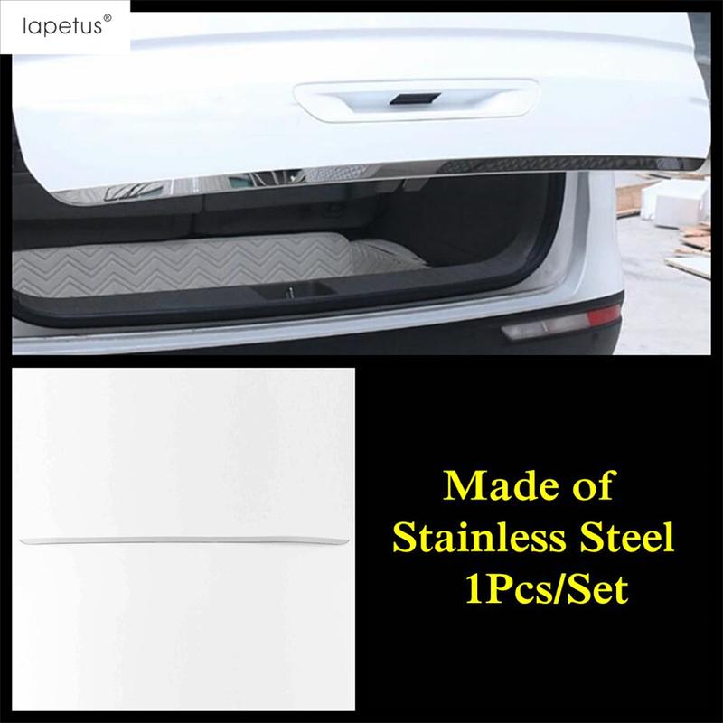 Car Rear Trunk Tailgate Door Strip Molding Decoration Cover Trim For Kia Carnival KA4  - 2024 Stainless Steel Accessories