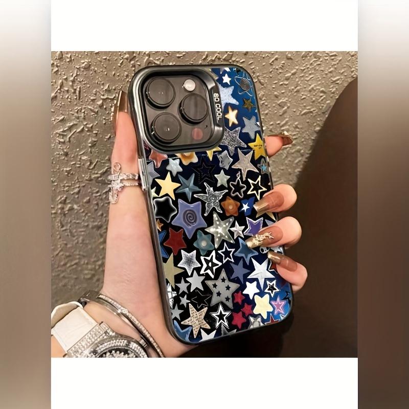 Phone case with stars graphic phone case for iPhone 15 14 13 12 11 x XR Xs SE2 SE 8 7 plus pro Max pc Back Cove