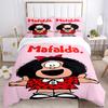 Mafalda'S Joyful Adventure Print 3Pcs Bedding Setduvet Cover With 2 Bedropillowcase Home Birthday Gift