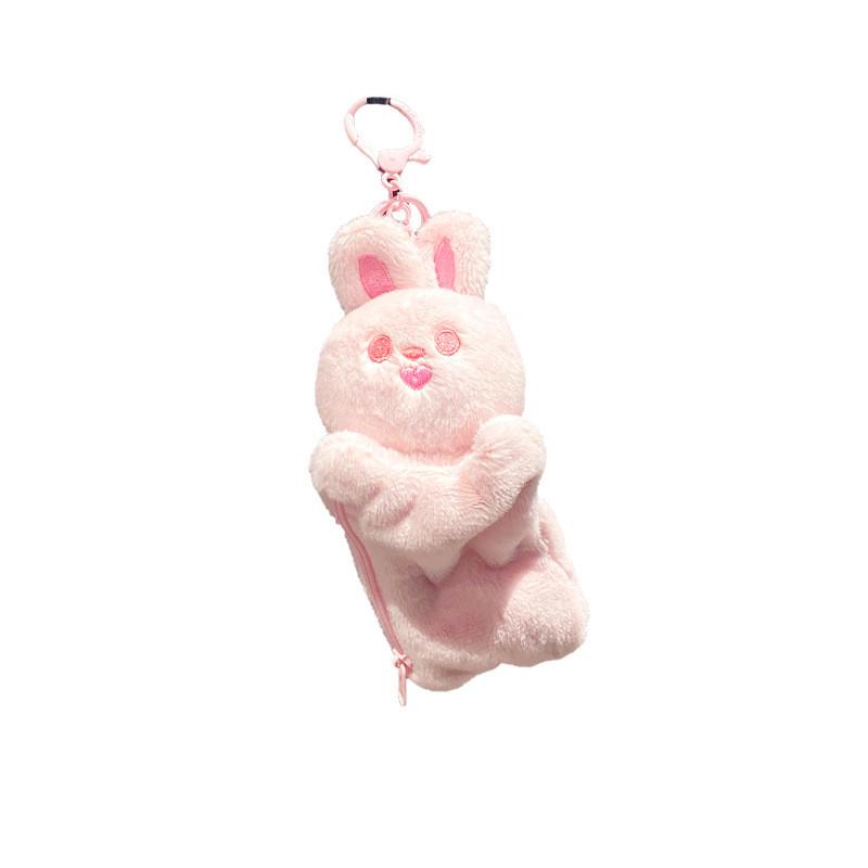 Plush Cat Rabbit Zero Wallet Animal Cartoon Storage Bag Childrens Festival Gift
