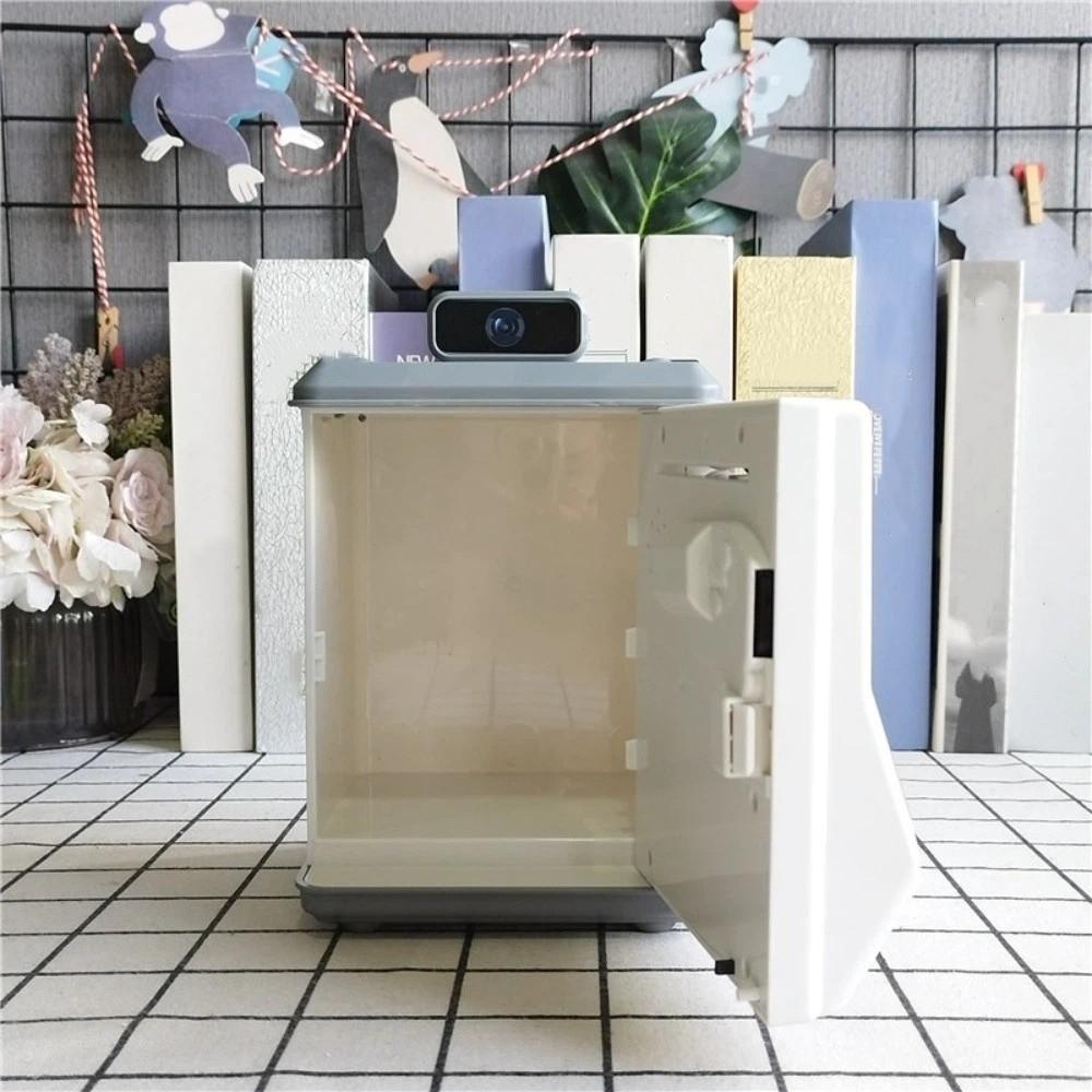 Creative Password Lock Money Container Plastic Large Capacity Money Box Fingerprint Unlock with Handle Piggy Bank Child Gift