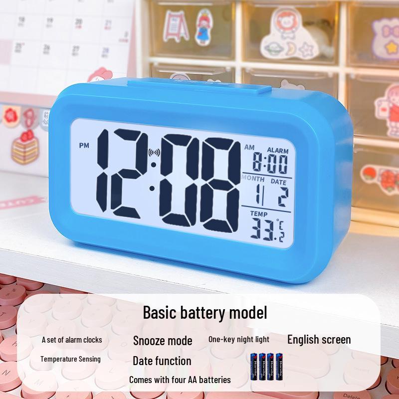 Smart Multi-functional Desktop Alarm Clock with Mute Mode and Long Battery Life