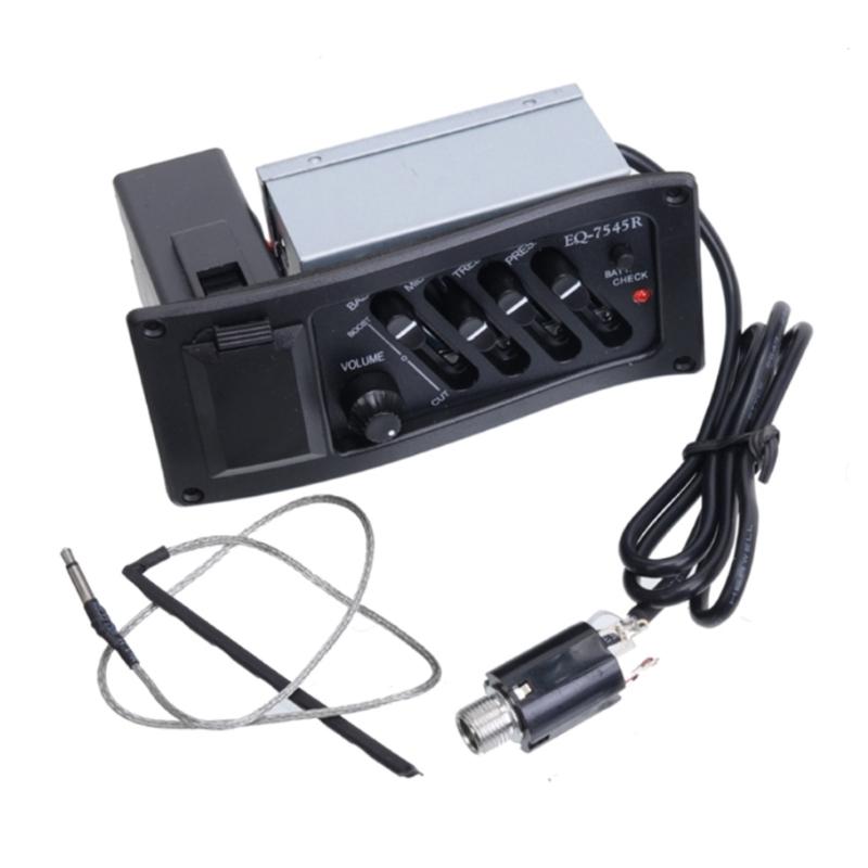 

Guitar Pickup 4 Band Guitar Preamp Amplifier Equalizers Tuner Guitar Piezo Pickup Equalizers for Guitar Part 1