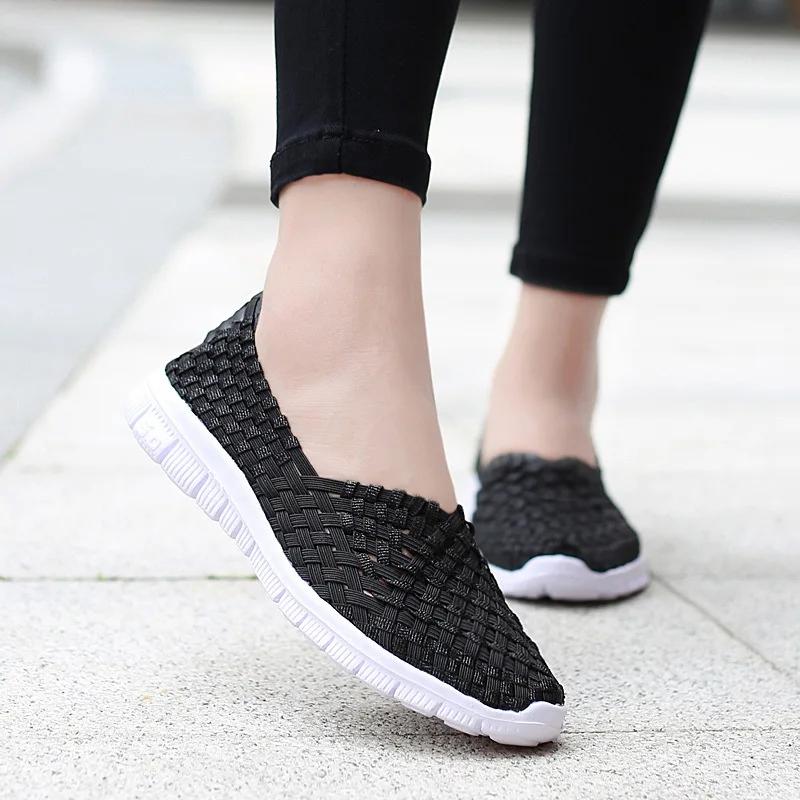 Sneakers da Donna Estive Scarpe Intrecciate Ballerine da Donna Mocassini Casual Traspiranti Femael Tenis Sneakers Leggere