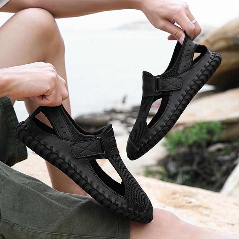 Летние мужские сандалии из натуральной кожи — фото 7