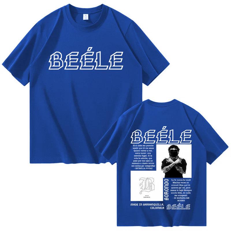 Rapper Beele Fashion Album Merch Mens High Quality Short Sleeve Tshrits Pop Hip Hop Tee Streetwear Cozy Tshrits Gothic Clothes