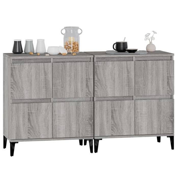 Buffet - Maison Exclusive - Sonoma gris - Bois d'ingénierie - 60x35x70 cm