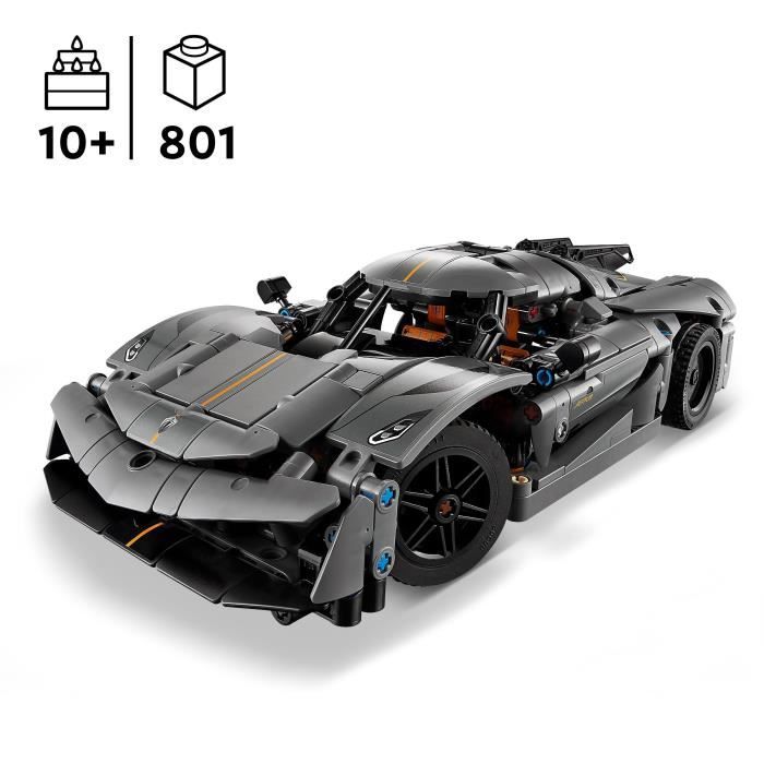 LEGO® Technic 42173 Hypercar Koenigsegg Jesko Absolut grise - Set de construction