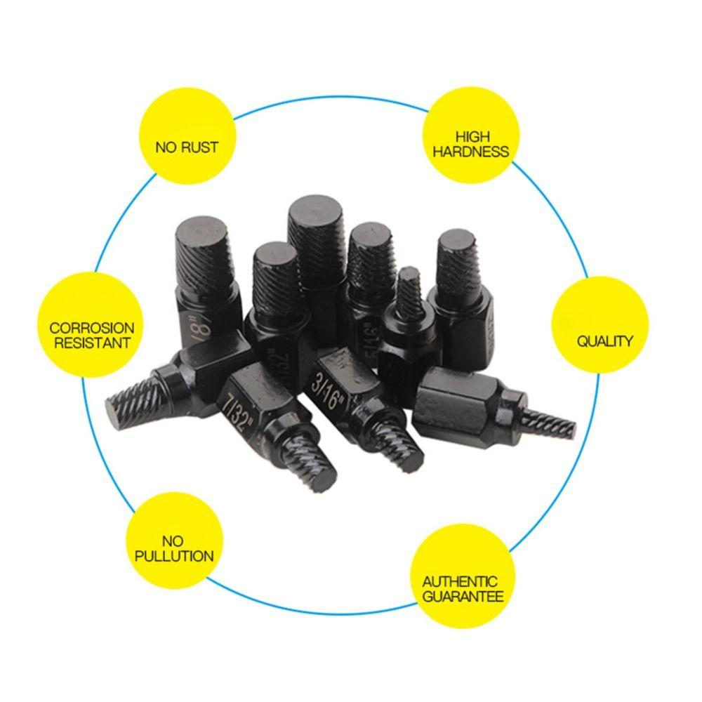 10Pcs Screws Bolt Bolt Extractor Stud Slip Teeth Screw Remover Set  Drill Bit Set