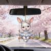 1pc New Cute Bunny Holiday Pendant, Car Decoration Pendant, Easter Pendant,suitable for Easter and Party Decoration,bag Pendant