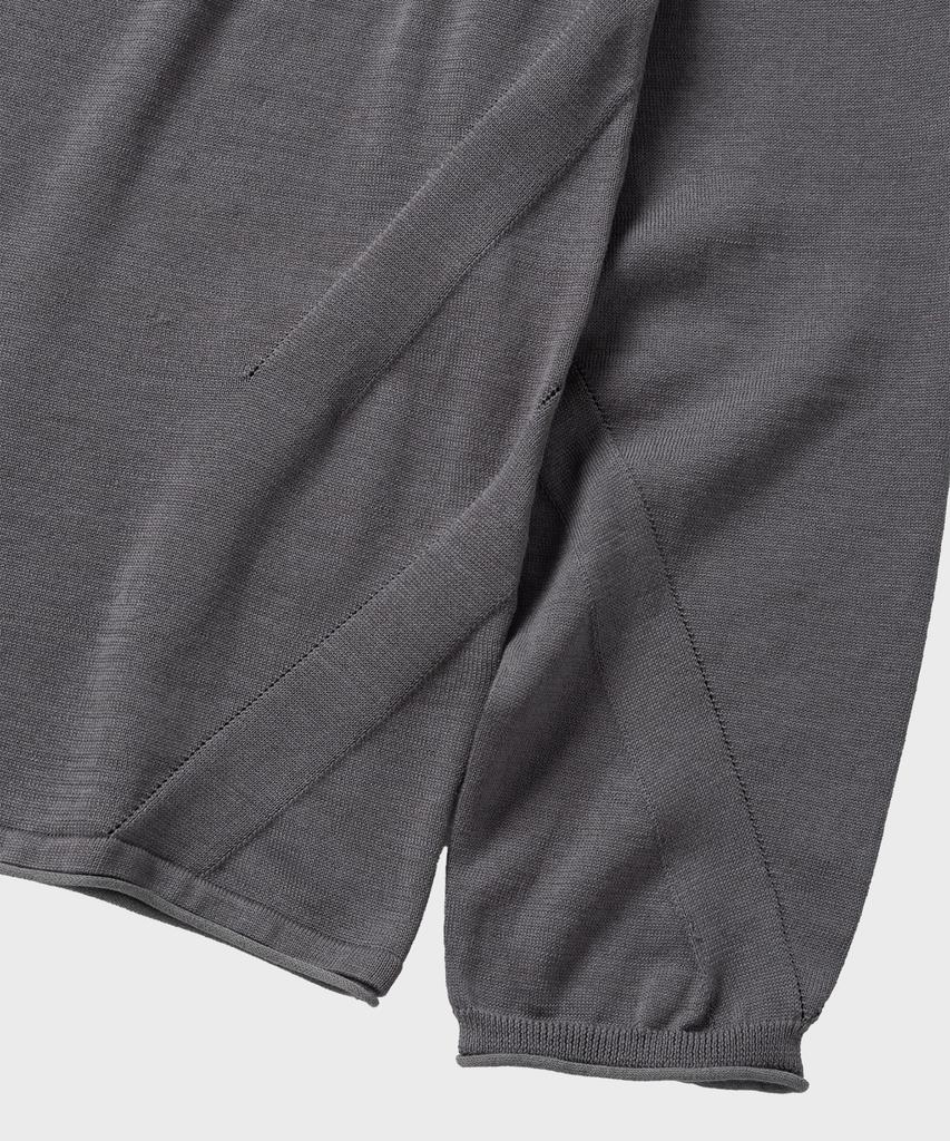 NONBLANK Fine Gauge U-Neck Ls Knit_Charcoal