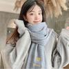 Autumn Lattice Thickened For Girls Grid Wraps Plaid Scarves Korean Style Shawls Knitted Shawls