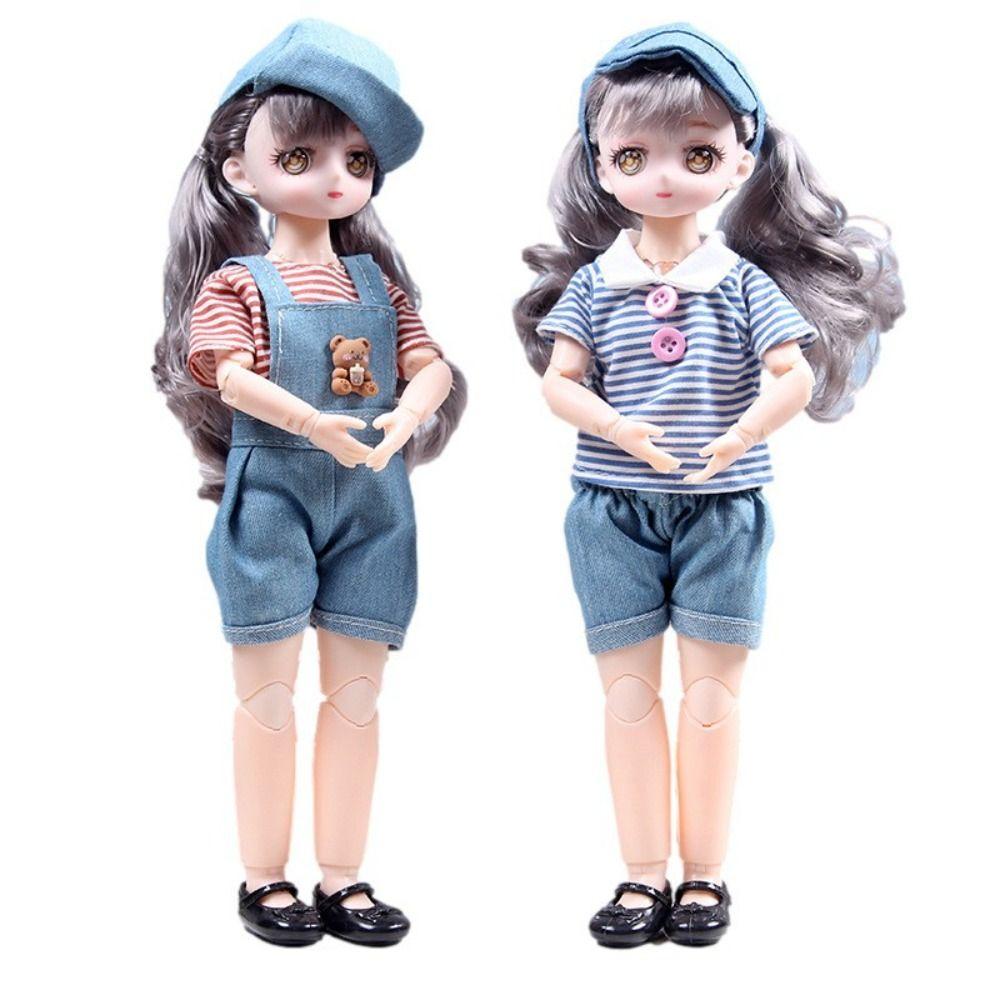 

with Clothes 1/6 Bjd Dolls Dress Up Hinged Doll Play House Toys 30cm Articulated Toys Kid style E