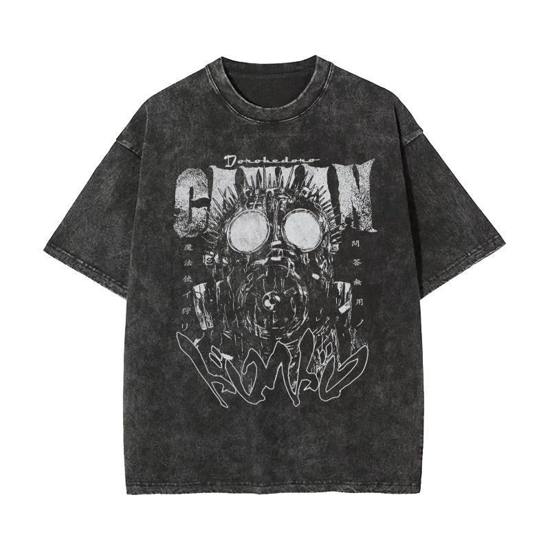 Cartoon Dorohedoro T Shirt For Teens Boys Cotton Short Sleeve Casual Fashion