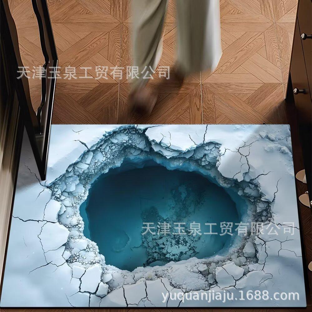 Home Floor Mat 3D Water Absorbing Quick Drying Floor Mat Dirt Resistant and Easy To Maintain Foot Mat