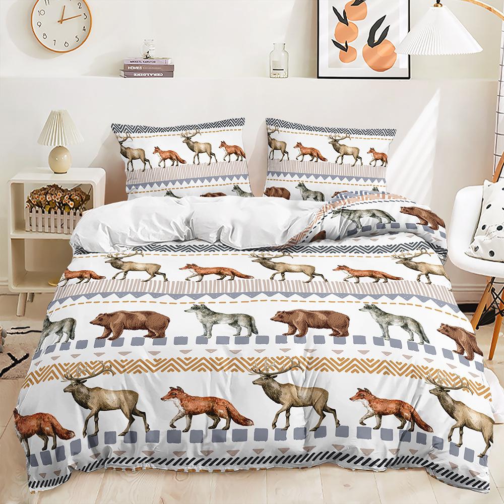 Fashion technology printing, 3D digital printing, bedding, duvet covers, pillowcases, three-piece sets