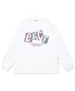 ESCAPEFROM Square Vintage Logo Print Long Sleeve White